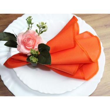 Imagem de Kit 10 Guardanapo De Tecido 35x35 Para Mesa Posta Casamento Buffet Eve