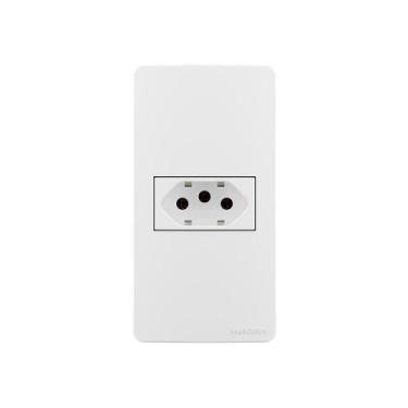 Imagem de Placa para Condulete Caixa 1" com Tomada MarGirius Sleek 2P+T 20A Bran