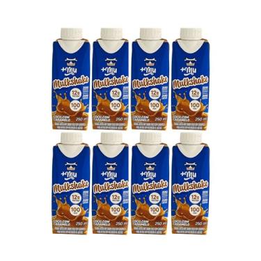 Imagem de Kit com 8 Unidades de Bebida Láctea Sabor Coco com Caramelo de 250mL cada - Mais Mu