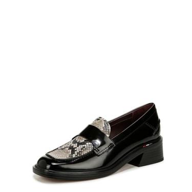 Imagem de Franco Sarto Mocassim feminino Gabriella bico redondo, Cobra preta, 36