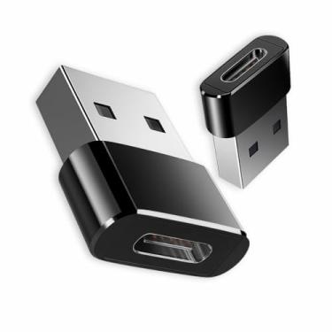 Imagem de Adaptador USB Tipo C para USB Comum (Tipo A), Carregamento Rápido 30W, Compatível com iPhone 11 12 13 14 Pro Max, Android, Carro, Power Bank, Transferência de Dados - Qualidade Premium Ezc®