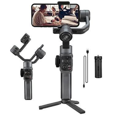 Imagem de ZHIYUN Estabilizador de Cardan de Smartphone Smooth 5 para Iphone 14 Pro Max Plus 13 Mini 12 11 Xs X Xr 8 Estabilizador de Vídeo Profissional de Gimbal de Telefone de 3 Eixos com Rastreamento de Objet