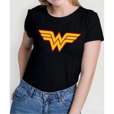 Imagem de Camiseta Camisa Algodão Feminina Masculina Adulto Mulher Maravilha Her