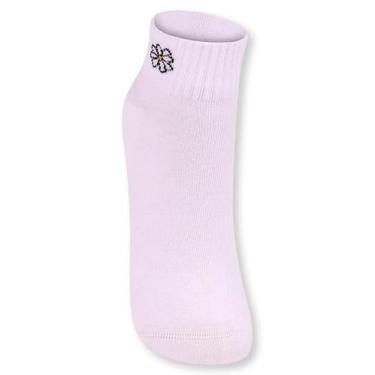 Imagem de Meia Cano Curto Lupo 04535-317 Feminina Estampa No Cano Algodão T. 34/