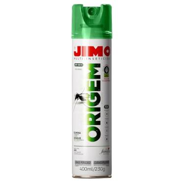 Imagem de Jimo Multi-Inseticida Origem Jato Seco Eficaz Contra Mosquito Moscas Baratas e Formigas Insetos Voadores e Rasteiros Piretrina Natural Ativo de Origem Vegetal Aerossol 400ml