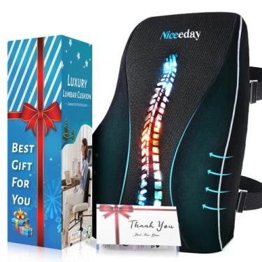 Imagem de Almofada de apoio lombar Niceeday para cadeira de jogos de escritório