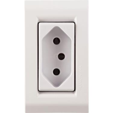 Imagem de Conjunto Para Móvel 1 Tomada 2p+t 10a Liz Branca - 57170101 - Tramontina