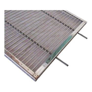 Imagem de Grelha Uruguaia Aramada Em Inox 60X45Cm Barra Redonda