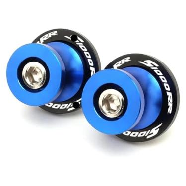 Imagem de BYYINGSUS Parafusos M8 Bobinas de braço oscilante Parafusos de suporte CNC Acessórios de motocicleta compatíveis com S1000R S1000RR 2009-2023 S1000XR 2014-2020(S1000rr azul)