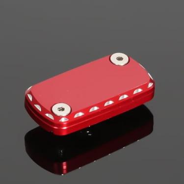 Imagem de Tampa do reservatório de fluido de freio dianteiro Monkey compatível com Monkey 125 CT125 Trail 125 DAX ST125 Acessórios de motocicleta Tampa do tanque de óleo do freio dianteiro (vermelha)