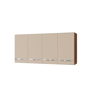 Imagem de Armário Aéreo De Cozinha 4 Portas 120 Cm Lara Savana - Off White