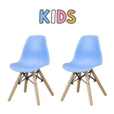 Imagem de Kit 2 Cadeiras Eames Eiffel Infantil Espaço Kids Quarto Brinquedoteca 