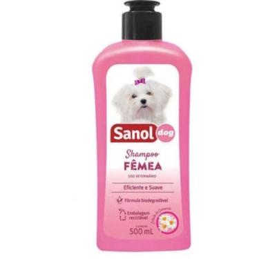 Imagem de Shampoo para Cachorro com Extrato de Camomila Fêmea Sanol Dog 500ML