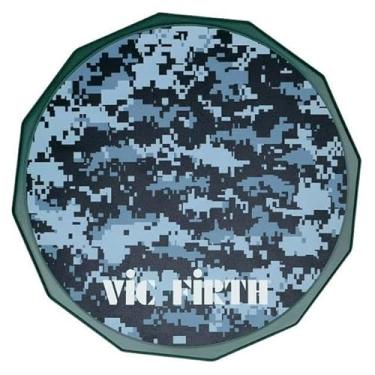 Imagem de Pad de Estudo Vic Firth 12¨ Digital Camo Practice VXPPDC12 para fixar em estantes ou sobre a caixa