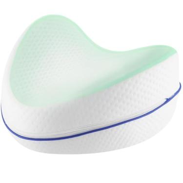 Imagem de Almofada Travessero para Pernas e Joelhos,Alivio da Dor Ciática, Coluna, Quadril, Lombar e conforto para Gestantes e Adultos em geral, noites e dias com sono confortável e tranquilo.