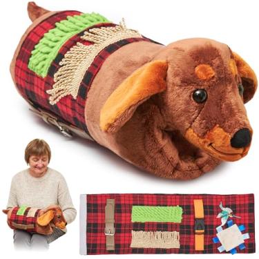 Imagem de Protetor e cobertor fidget para idosos | Cobertor Fidget para demência | Cobertor sensorial e brinquedo | Produtos para demência para idosos | Atividades para Alzheimer ou Demência | Protetor ODOXIA