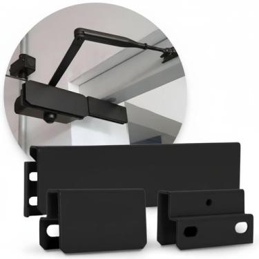 Imagem de Suporte De Mola Aérea 45Kg Para Porta Vidro Ipec F2, PRETA