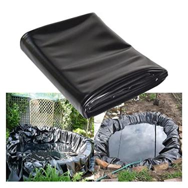 Imagem de Revestimento de lagoa revestimento grande impermeável dobrável de 12 mil resistente para cascata, lagoas de peixes, fonte de jardim grosso e forte e fácil de instalar (cor: Bl