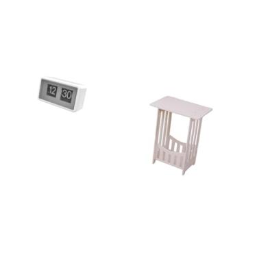 Imagem de Fenteer Relógio de Mesa Silencioso com Visor Grande para Dormitório, Escola, Café E Mesa de Cabeceira Portátil E Versátil para de Lounge de Hotel