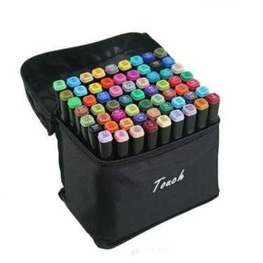 Imagem de Kit de Canetas Marcadoras Dupla Ponta 48 Peças Aquarela Infantil para Crianças