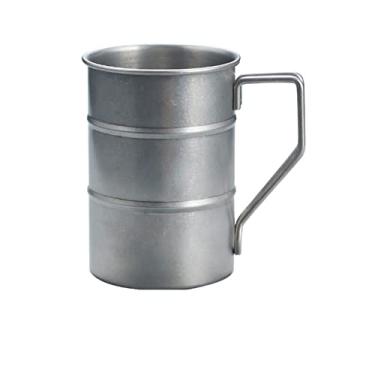 Imagem de WYUYIWH Xícara de chá, parede dupla, aço inoxidável, leite, chá, copo de cerveja, barril, caneca de café, viagem com alça