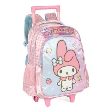 Imagem de Mochila  De Rodinhas Hello Kitty My Melody Rosa - Luxcel