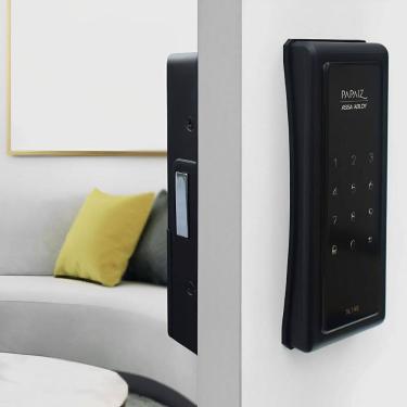 Imagem de Fechadura Digital Sobrepor Smart Lock Sl140 Preta - Papaiz