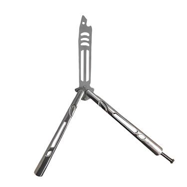 Imagem de Canivete Butterfly De Treino Shark Bsl-1 Aço Inox Prateado Para Giros E Tricks