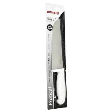 Imagem de Facão De Cozinha Mundial Aço Inox 8 Polegadas Faca Gourmet Para Açougueiro 7020-08