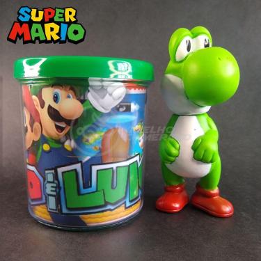 Imagem de Kit Boneco Colecion. Yoshi 10Cm + Caneca Super Mario 350Ml