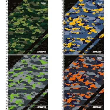 Imagem de Kit com 2 Cadernos de 20 Matéria, Tilibra, Capa Dura, Strong, 320 Folhas, Capas Sortidas