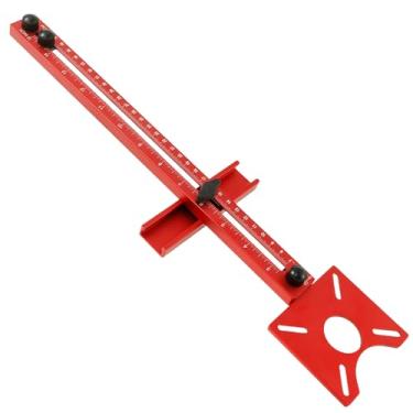 Imagem de Suporte de ranhura de fresagem de liga de alumínio cortador circular gabarito carpintaria círculo ferramenta guia de corte (guas)