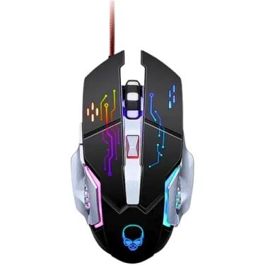 Imagem de Mouse Gamer LED RGB 4800 DPI MS-G280 | 6 Botões Programáveis, Base de Metal, Alta Precisão e Design Ergonômico