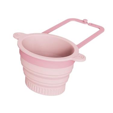 Imagem de Ｂｅｓｇａ Coletor de Resíduos de Alimentos, Resíduos de Alimentos, Escorredor de água para Pia Doméstica, Filtro de Drenagem de Pia, Filtro de Suspenso, Rosa, Tamanho real