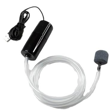 Imagem de Bomba de Ar, Aquário USB Portátil - Oxigenador Profissional com Função de Filtro Auxiliar para Tanques de Água Doce e Salgada, Operação Silenciosa, Economia de Energia e Conex