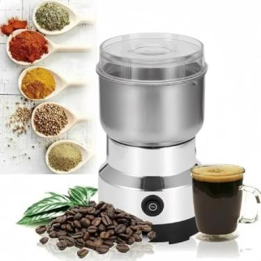 Imagem de Moedor Elétrico de Café e Temperos com 4 Lâminas de Aço Inox | 110V | Compacto, Potente e Multifuncional | Para Grãos, Especiarias, Sementes e Alimentos Secos | Uso Doméstico