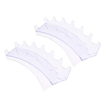 Imagem de 2 Unidades Suporte De Exibição Porta Pincel De Maquiagem Porta Lápis De Sobrancelha Cremalheira Da Escova Cosmética Suporte De Caneta De Sobrancelha Produtos Porta Canetas