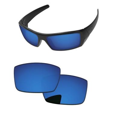 Imagem de PapaViva Lentes de reposição para óculos de sol Oakley Gascan OO9014 60 mm, Água Profunda, Gascan