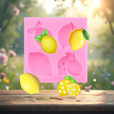 Imagem de Moldes de silicone para fondant de limão, folha de limão, frutas, formas de chocolate para decoração de bolos de açúcar, topo de cupcake, pasta de chiclete, argila de polímero