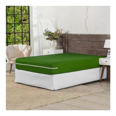 Imagem de Capa de Colchão com Ziper Queen (Oliva)