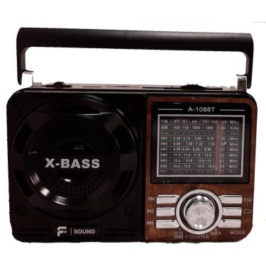 Imagem de Rádio Portátil F Sound, FS-100BT, 9 Faixas, USB