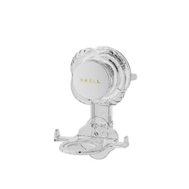 Imagem de Prateleira multifuncional de detergente portátil para garrafa de xampu com clipe de parede durável (transparente)