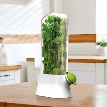 Imagem de Conjunto de cápsulas Herb Saver, protetor de geladeira ecológico, frescor de 2 a 3 semanas para coentro, salsa, menta, aspargos, conjunto de 1 ou 3, livre de BPA, mantém os verdes frescos com imersão