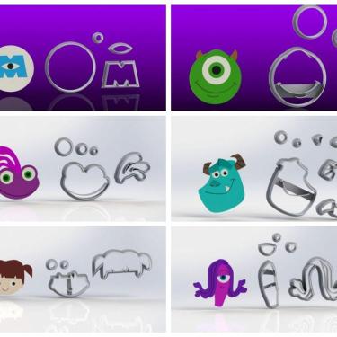 Imagem de Cortador Kit Monstros Sa Modulares Tamanho 5Cm