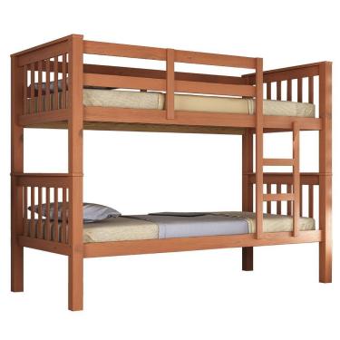 Imagem de Beliche Madeira Maciça Esmeralda Pederpinus Castanho