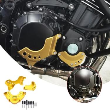 Imagem de Sliders de quadro de proteção de motor de motocicleta compatíveis com Kawasaki Z900RS (2018-2023) Z900RS CAFE (2018-2023) (banhado a prata) (ouro, Z900RS/CAFE)