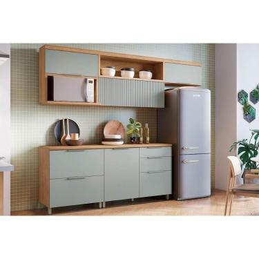 Imagem de Cozinha Completa Marquesa 5 Peças Nature/verde - Nesher
