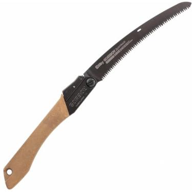 Imagem de Serra manual dobrável com lâmina curva de 240 mm, dentes grandes | Serra de poda de árvore resistente para acampamento, jardinagem, corte de madeira, arbustos, caça e uso ao ar livre | Portátil