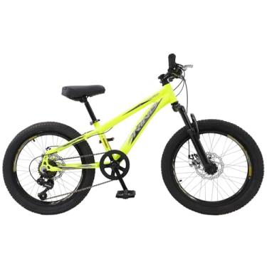 Imagem de Bicicleta Aro 20 Rino Everest Infantil Freio A Disco Cambio Shimano (Amarelo Neon)