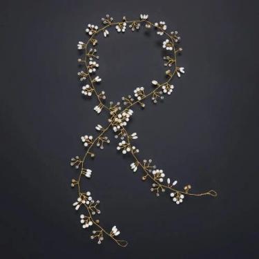 Imagem de Grinalda 50cm dpurado cabelo noiva casamento tiara debutante arranjo -